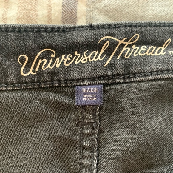 Black Universal Threads Skinny Leg Jeans Size 16 - Picture 3 of 11